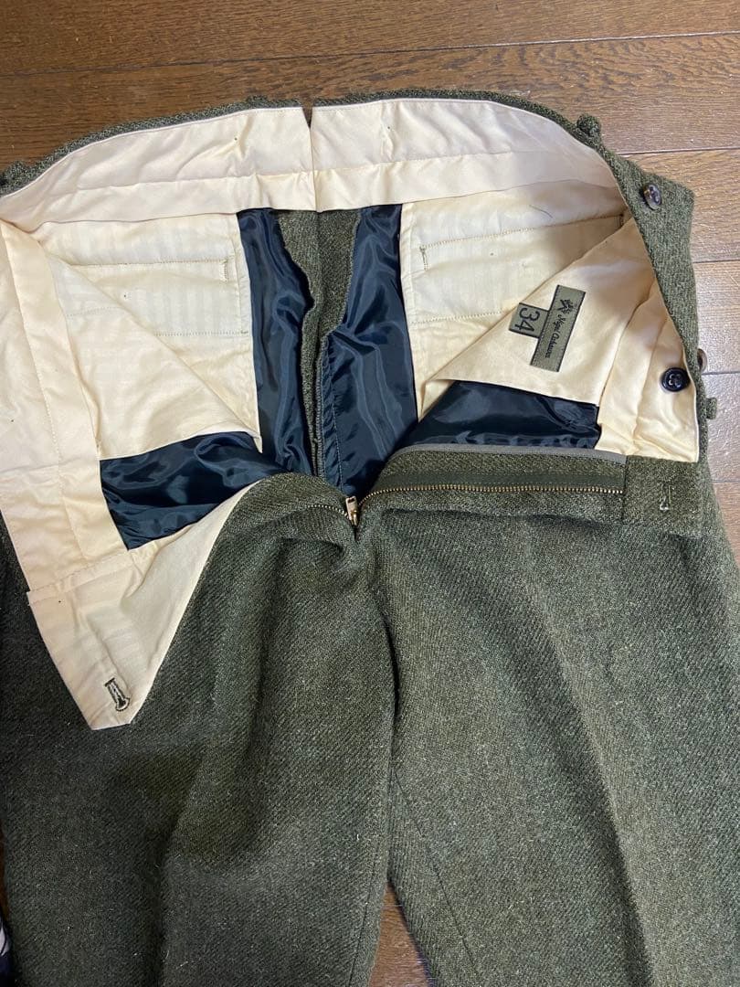 ナイジェルケーボン　メディカルパンツ　ウォッシャブルウール　カーキ　L