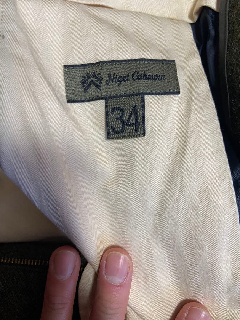 ナイジェルケーボン　メディカルパンツ　ウォッシャブルウール　カーキ　L