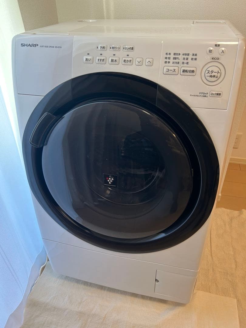 SHARP ES-S7H-WR 2023年製 2023/12/15購入