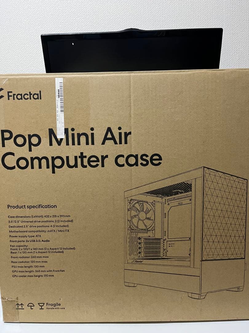 Fractal Design pop mini air USB-C付き