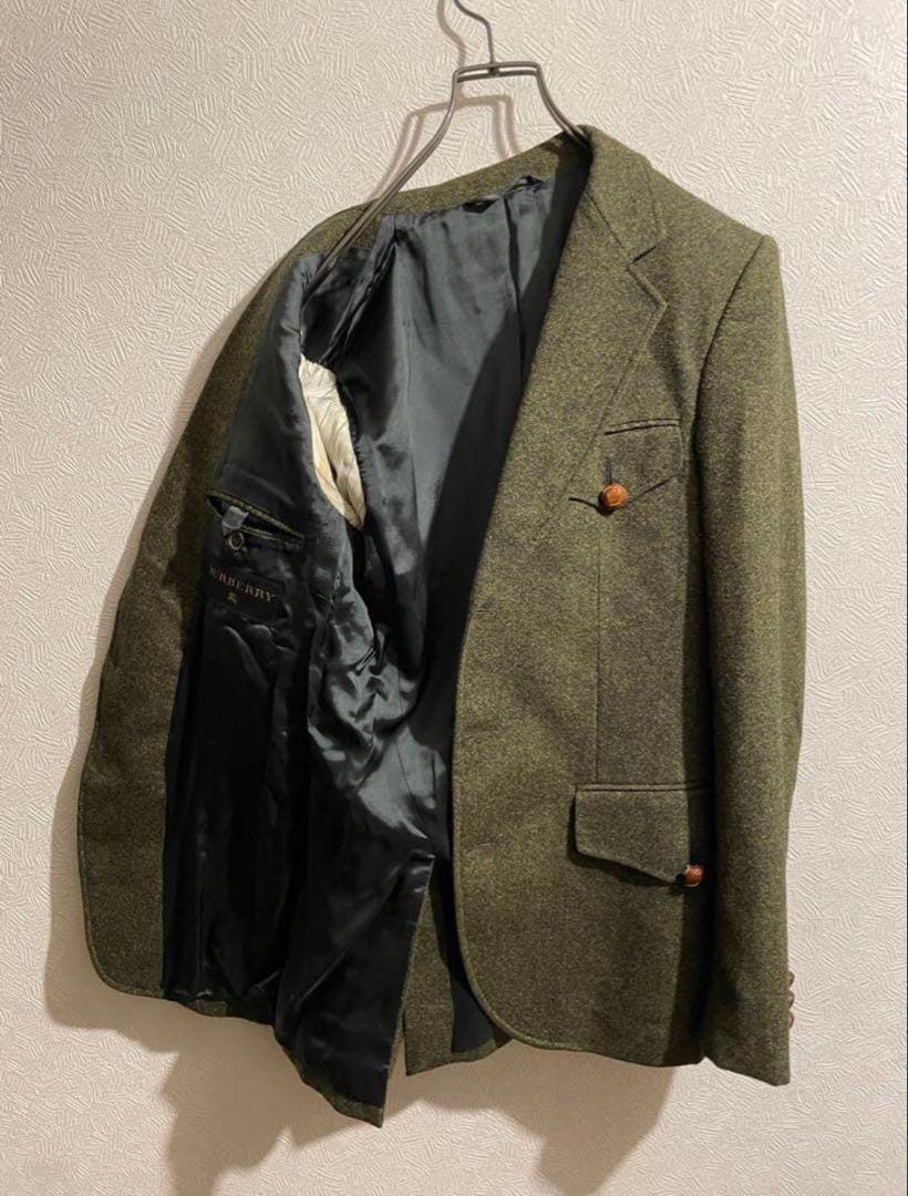 イタリア製 BURBERRY ツイード ハンティング ジャケット / バーバリー