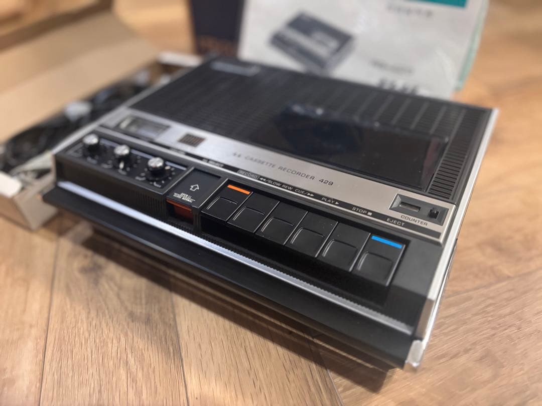 昭和レトロ National RQ-429 カセットプレイヤー 美品