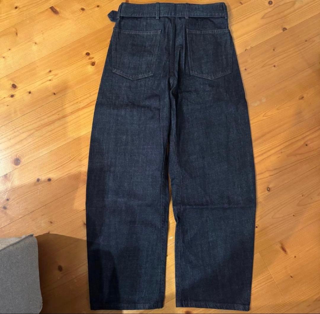 パンツ LEMAIRE TWISTED BELTED PANTS INDIGO