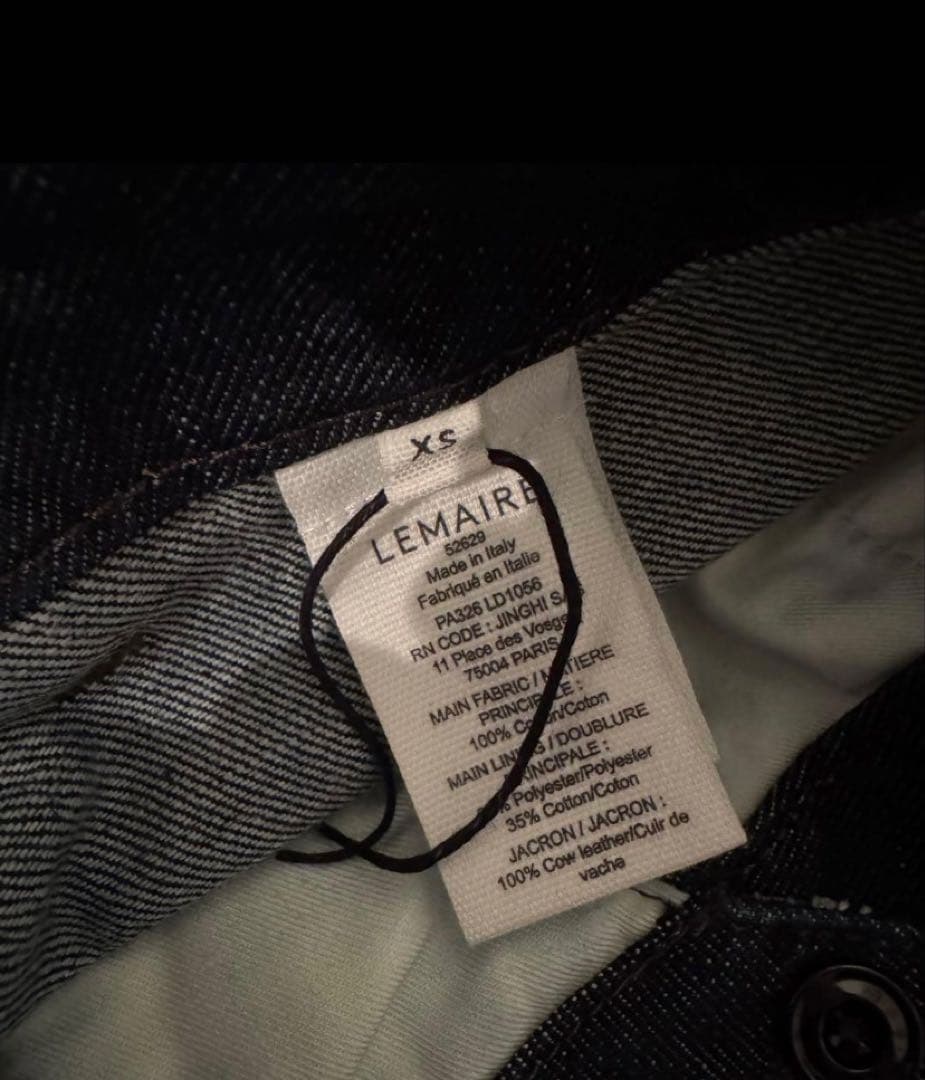 パンツ LEMAIRE TWISTED BELTED PANTS INDIGO