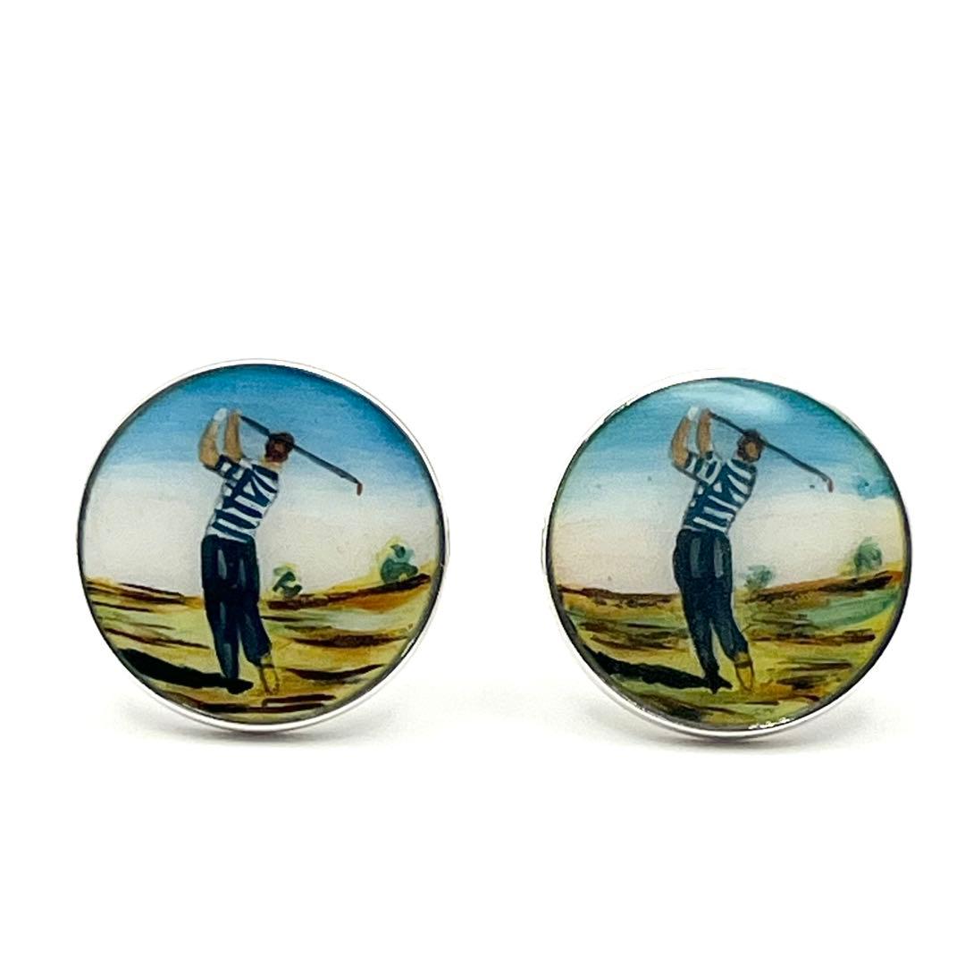 【希少】ティファニー ヴィンテージ ゴルフモチーフ カフス