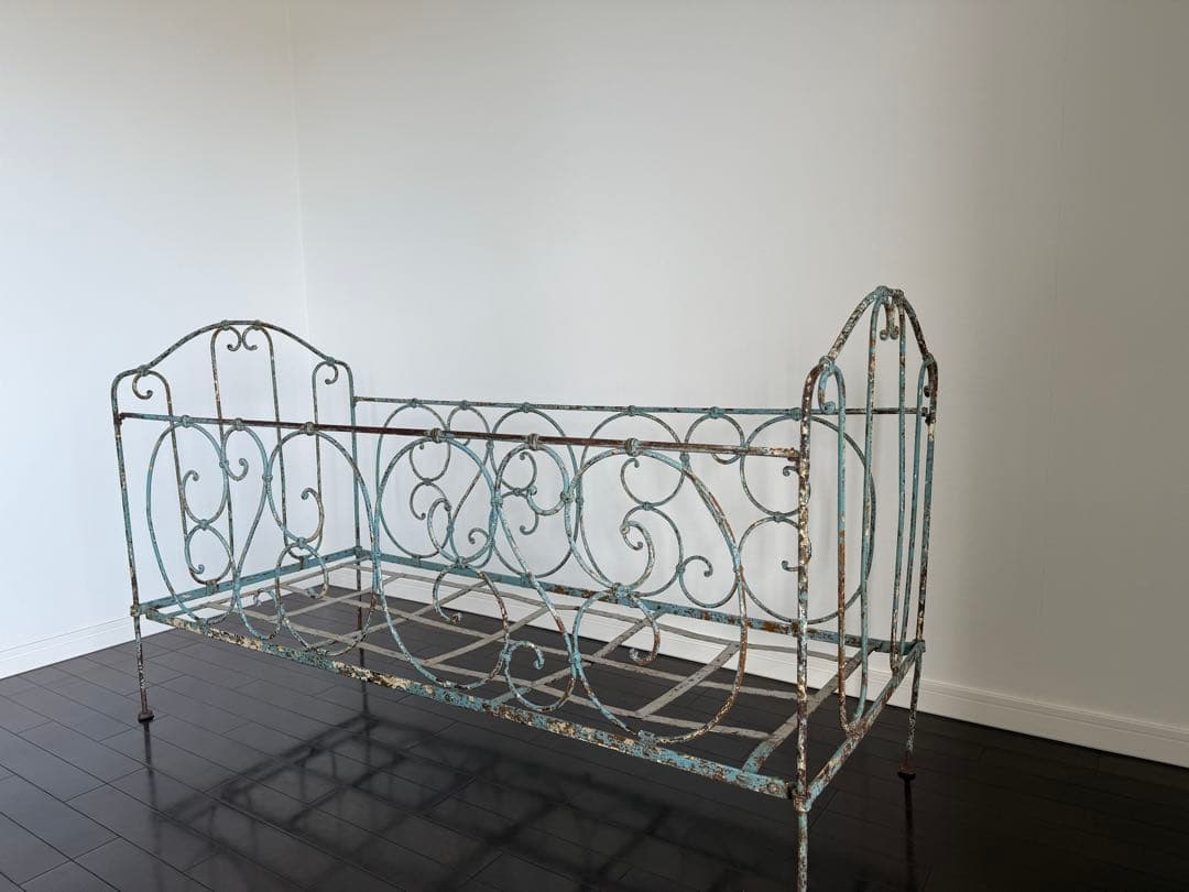 フランス アンティーク ブロカント フォールディング ベビーベッド