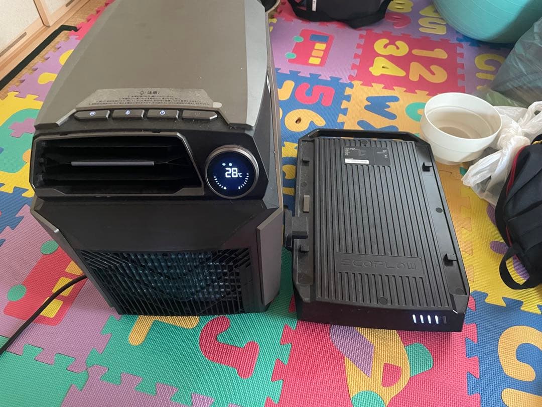 s*8様 ecoflow wave 数回使用、傷あり、バッテリー付き