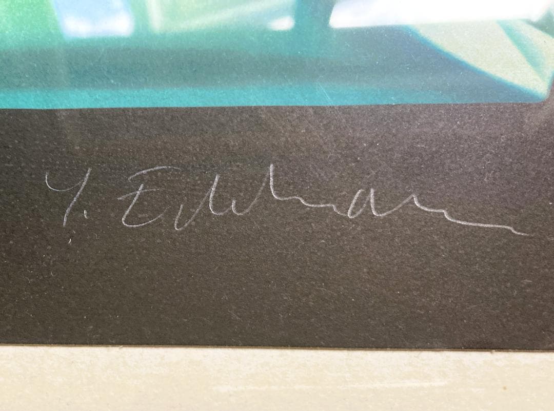 ユルヨ・エーデルマン 「緑の包み」 リトグラフ　直筆サイン入り