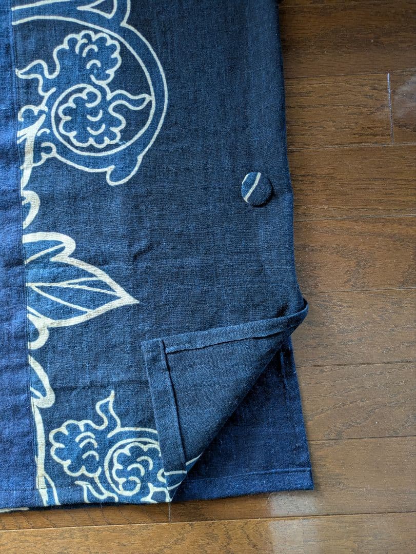 古布藍染筒描リメイク