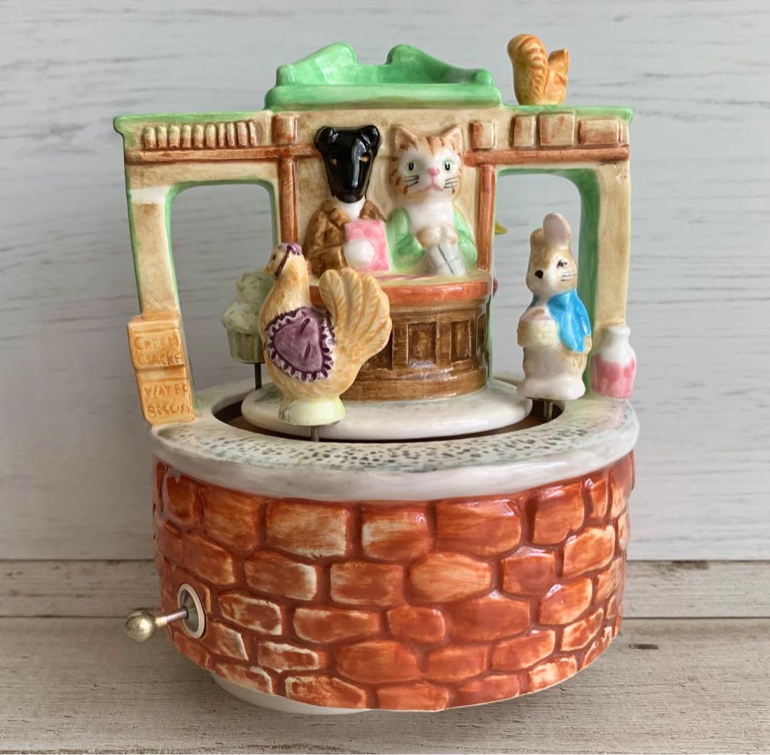 ジンジャーとピクルスのお店 二重回転オルゴール ピーターラビット