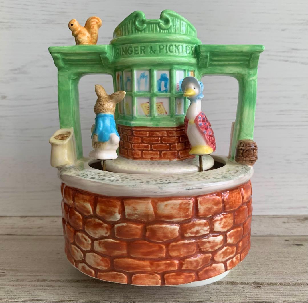 ジンジャーとピクルスのお店 二重回転オルゴール ピーターラビット