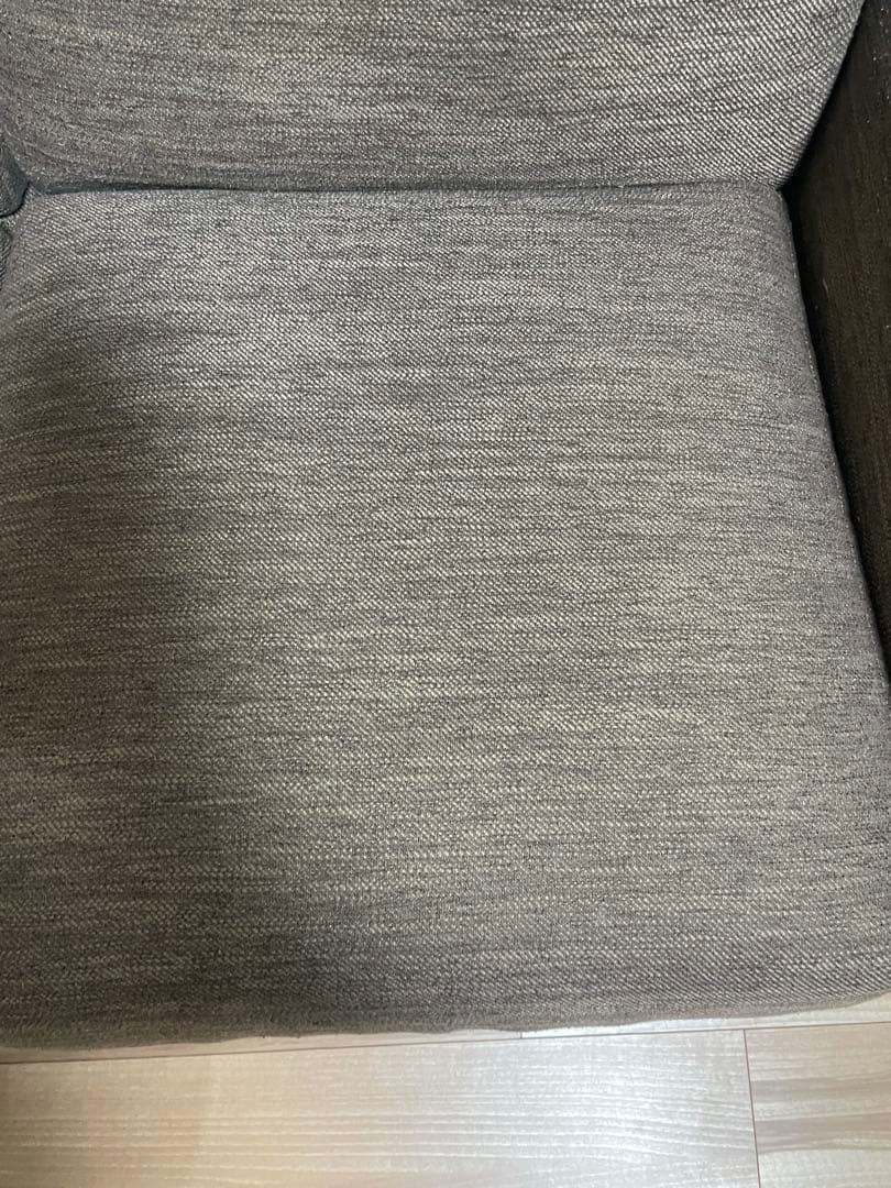 ニトリ カウチソファ 3人掛け ブラウン ファブリック