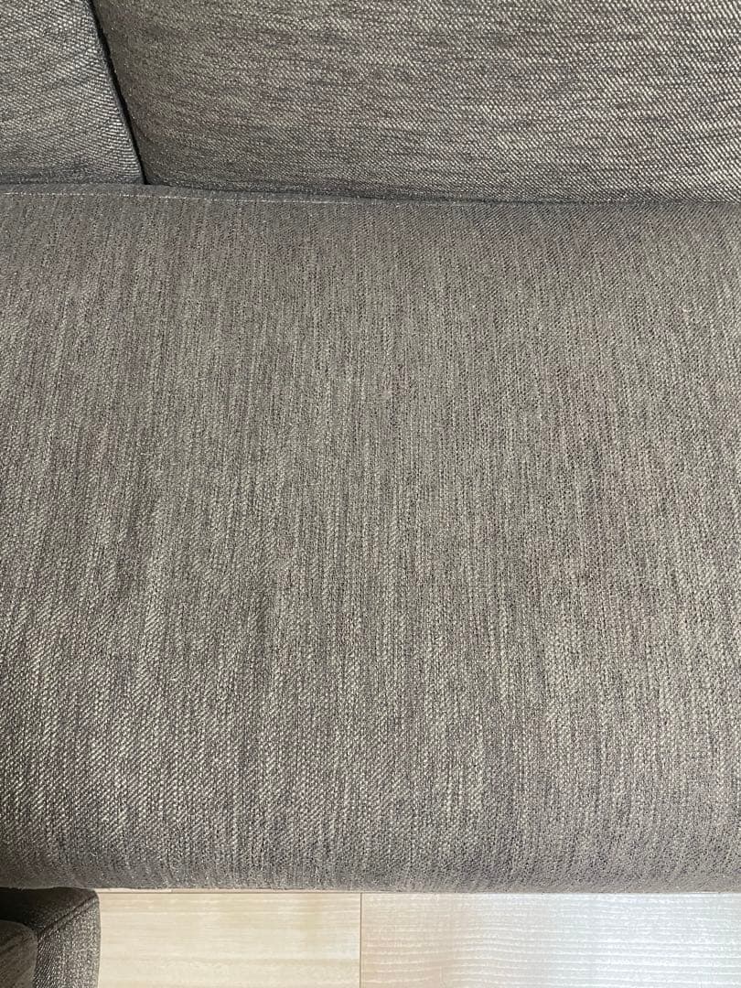 ニトリ カウチソファ 3人掛け ブラウン ファブリック