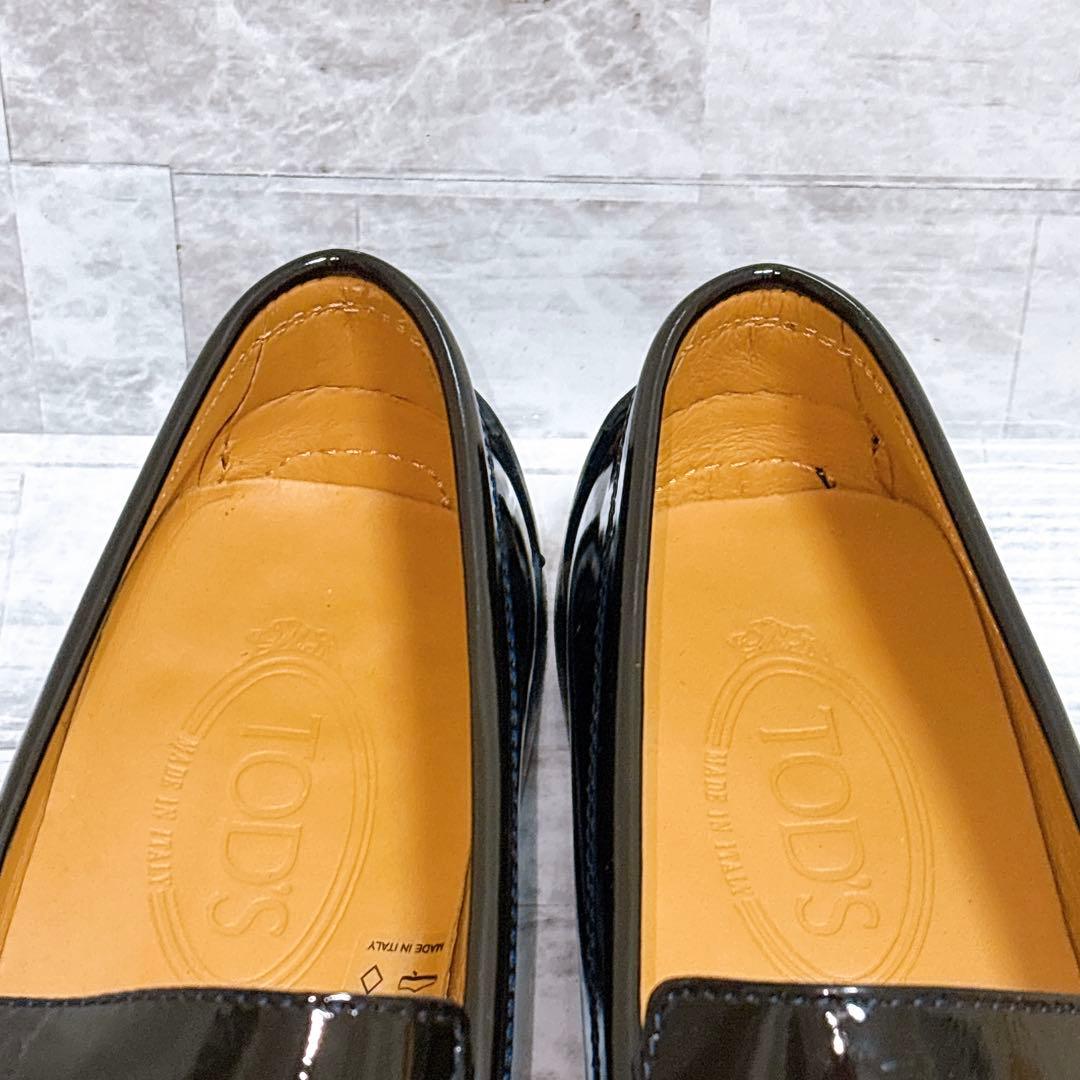 極美品✨TODS トッズ ゴンミーニ パテントレザー ローファー 箱付 25cm