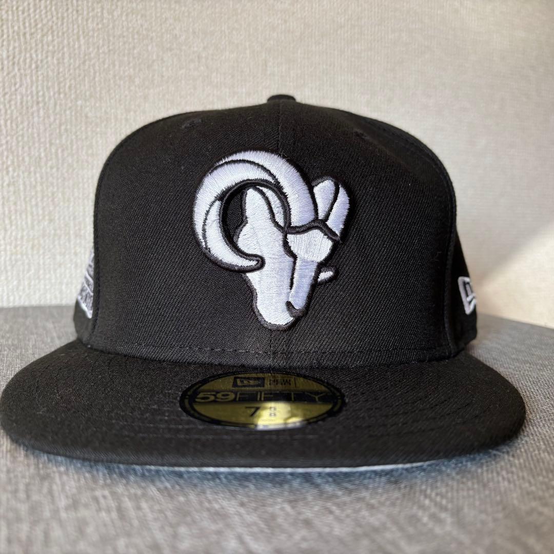 【海外限定】7 5/8 ニューエラ 59FIFTY ロサンゼルスラムズ ブラック