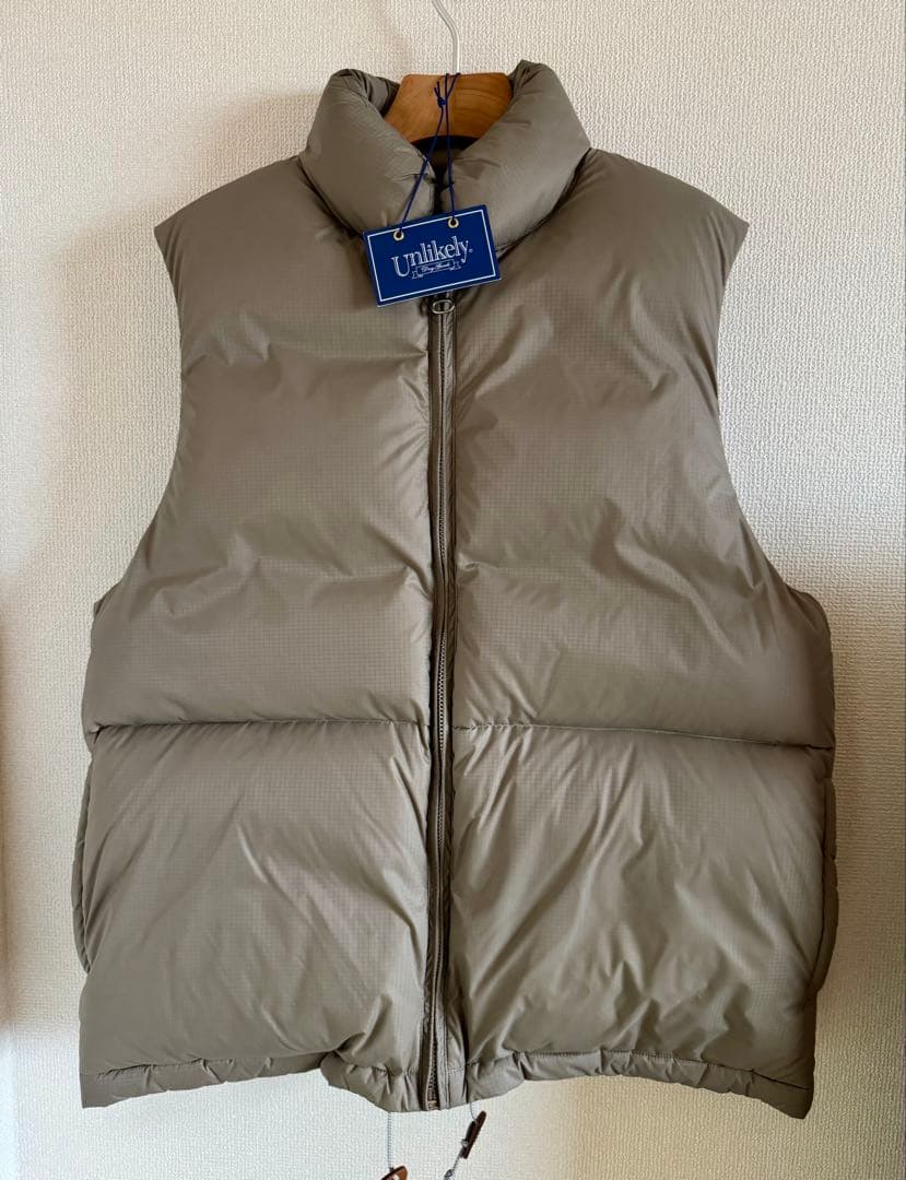 Unlikely Simple Down Vest ベージュ L