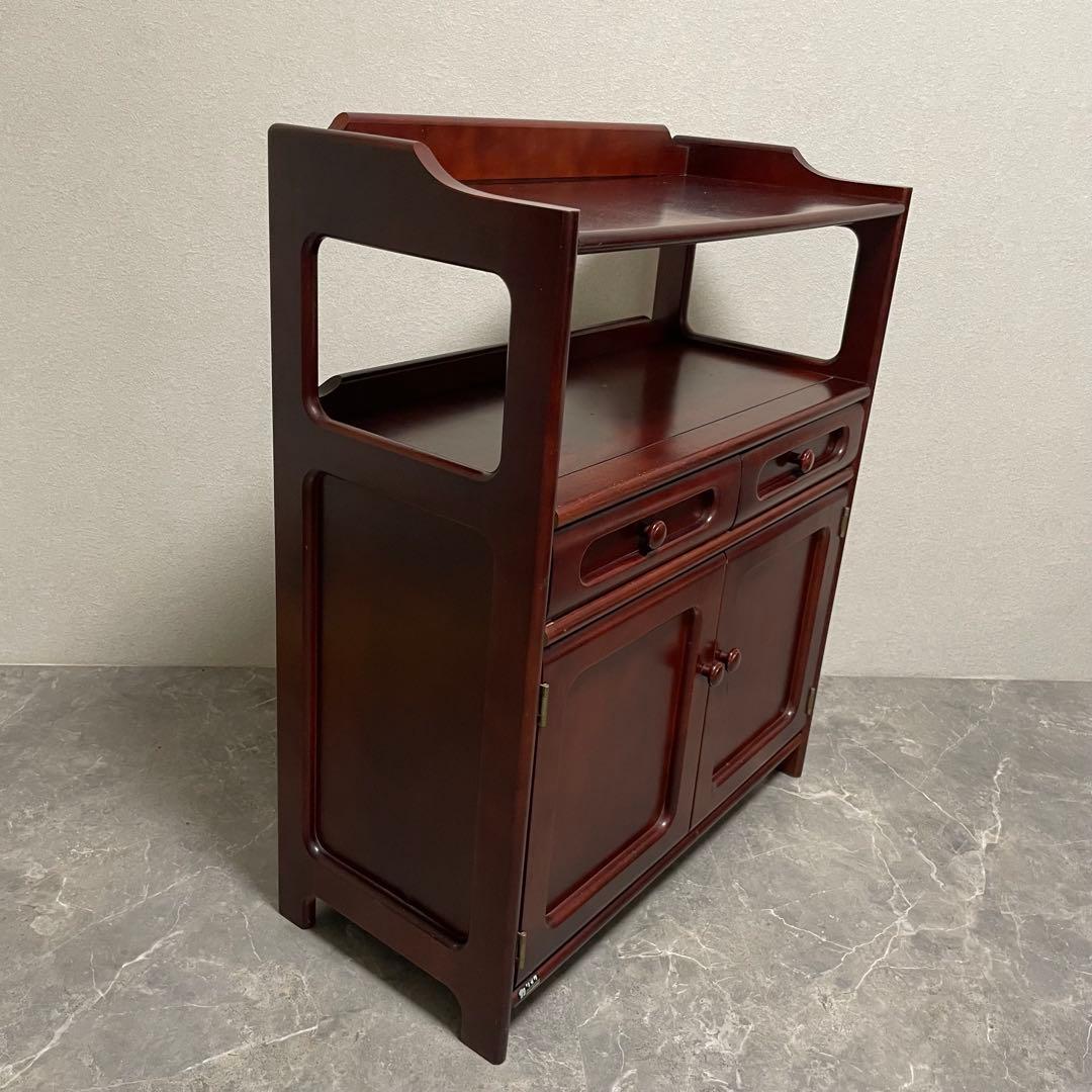 オールドカリモク　キャビネット　電話台 FAX台　花台 古家具　ヴィンテージ