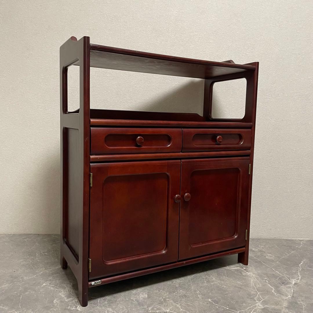オールドカリモク　キャビネット　電話台 FAX台　花台 古家具　ヴィンテージ