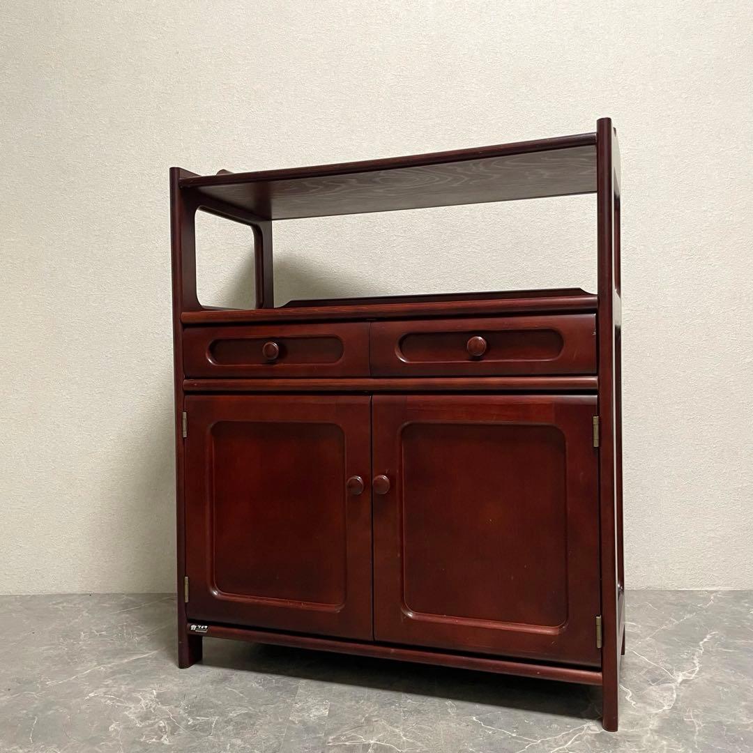 オールドカリモク　キャビネット　電話台 FAX台　花台 古家具　ヴィンテージ