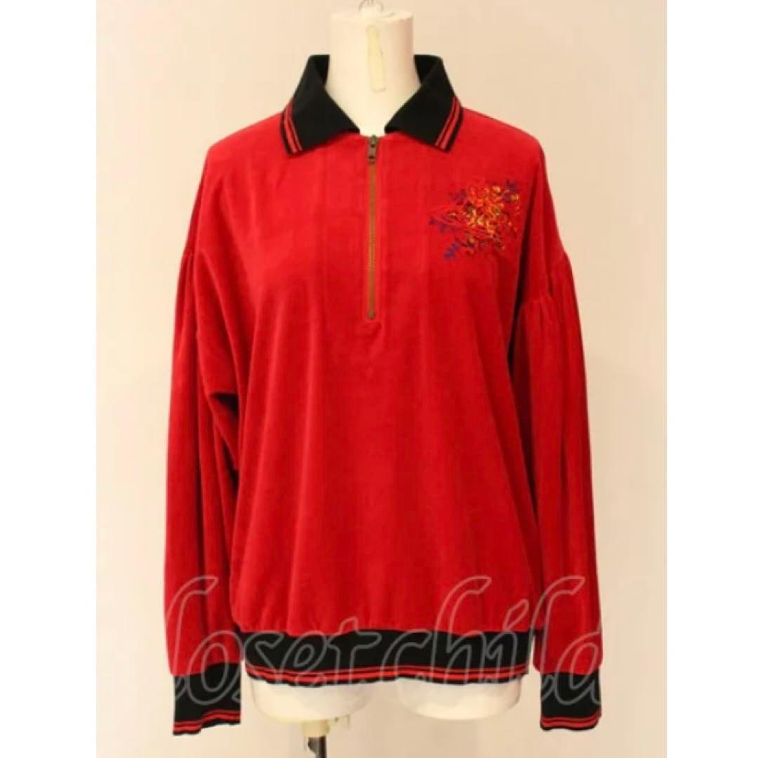 vivienne westwood ベロア ハーフジップ トップス トレーナー