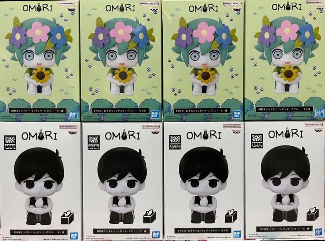 OMORI おすわりフィギュア オモリ バジル 2種8体セット