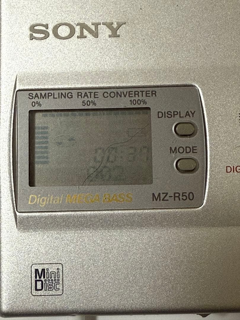 Sony MD ウォークマン　MZ-R50 + マイク　ECM-MS907