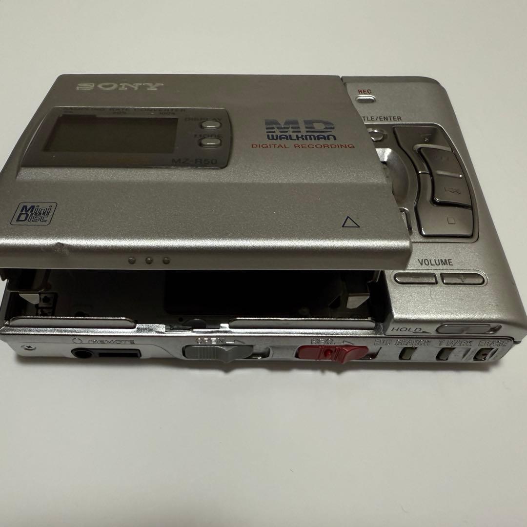 Sony MD ウォークマン　MZ-R50 + マイク　ECM-MS907