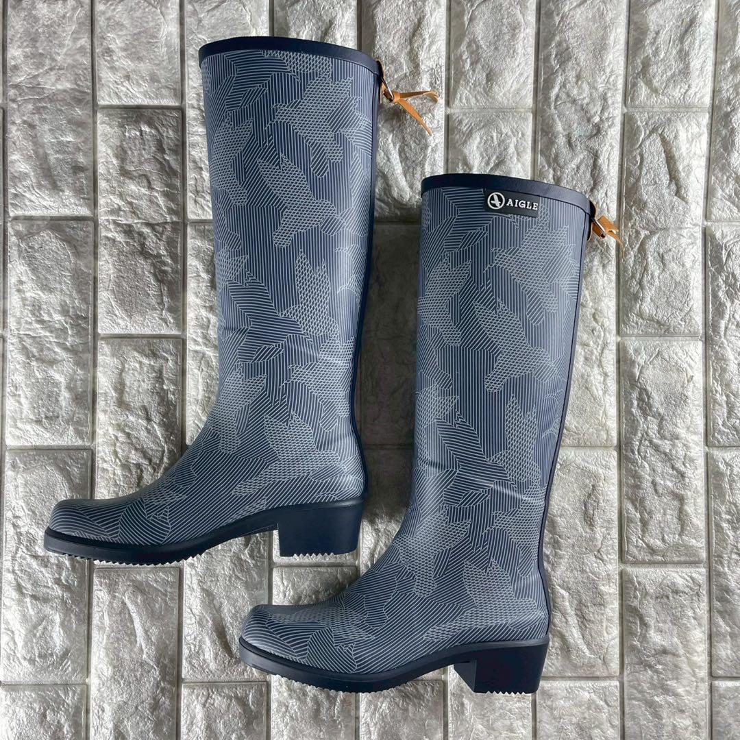 ★新品 AIGLE エーグル ミスジュリエット レインブーツ フランス製 37