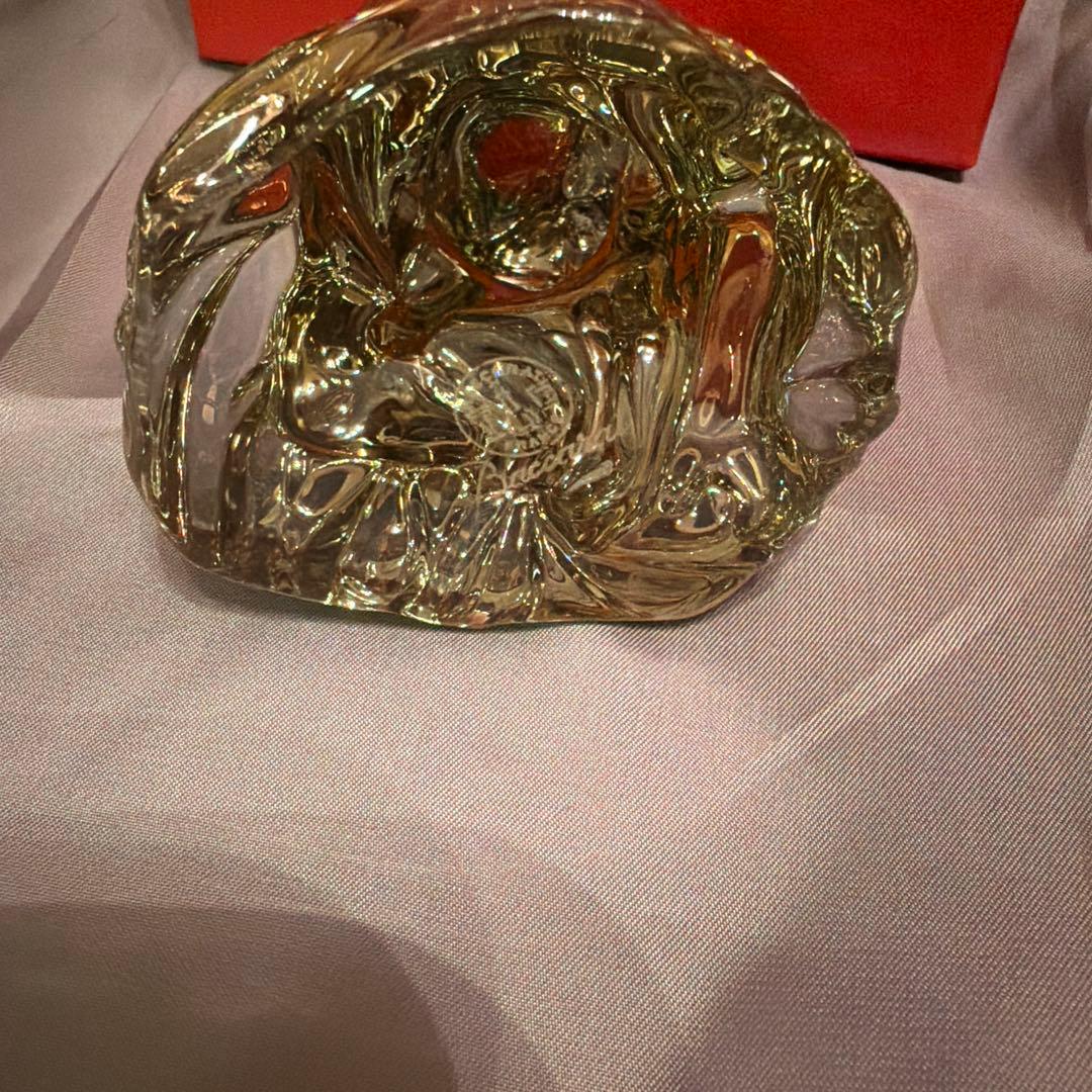 バカラ／サル クリスタル フィギュリン ゴールド 干支／BC439