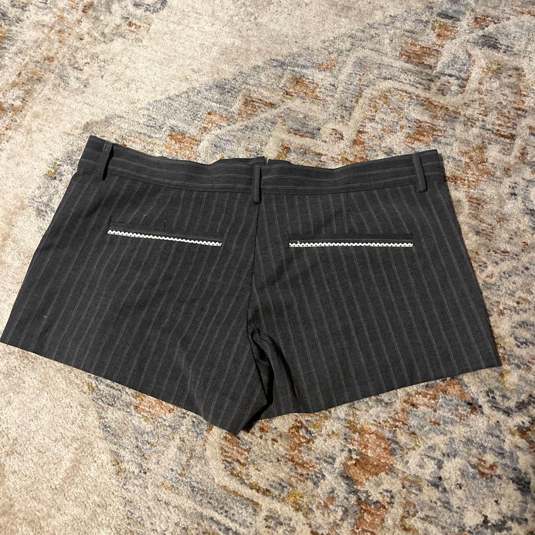 CRANK SEOUL ストライプショートパンツ グレー