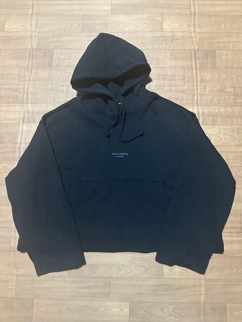 acne studios ロゴ パーカー XS 黒