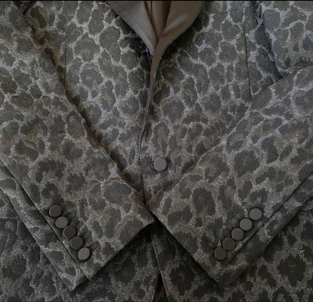 極美品 ガラアーベント GalaabenD ヒョウ柄 タキシードジャケット