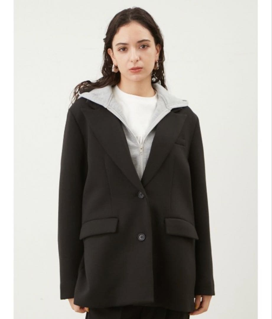 Mila Owen　フードドッキングシングルブレストジャケット