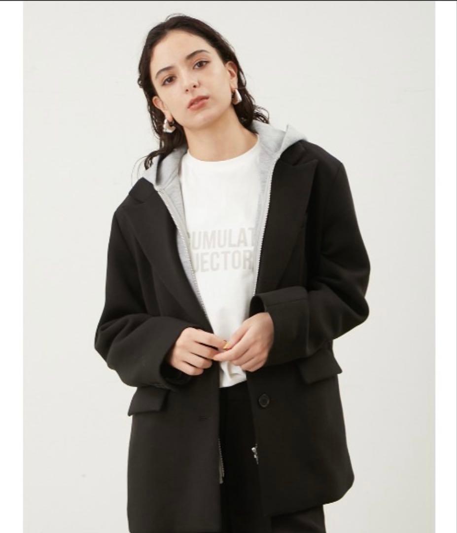 Mila Owen　フードドッキングシングルブレストジャケット