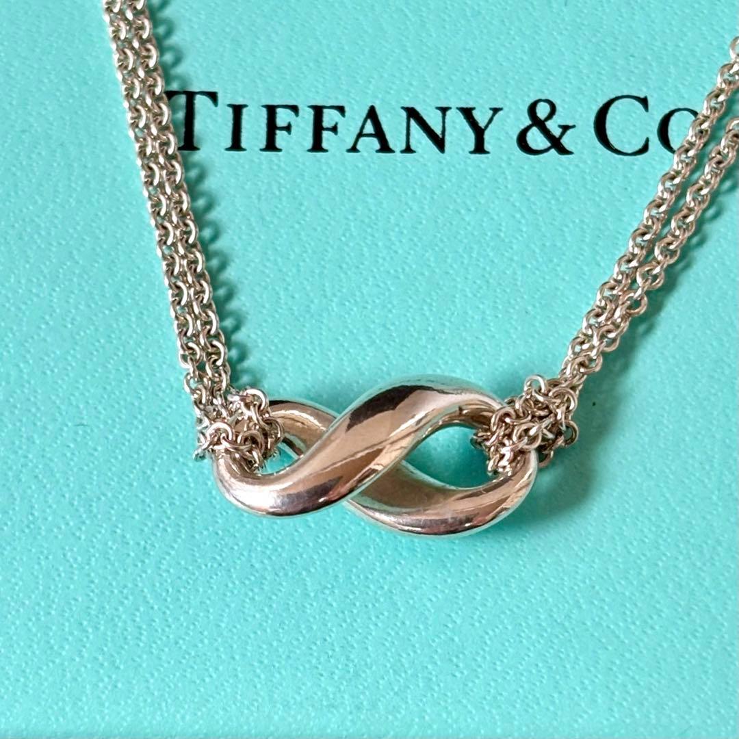 【ティファニー】インフィニティ ネックレス ダブルチェーン シルバー925