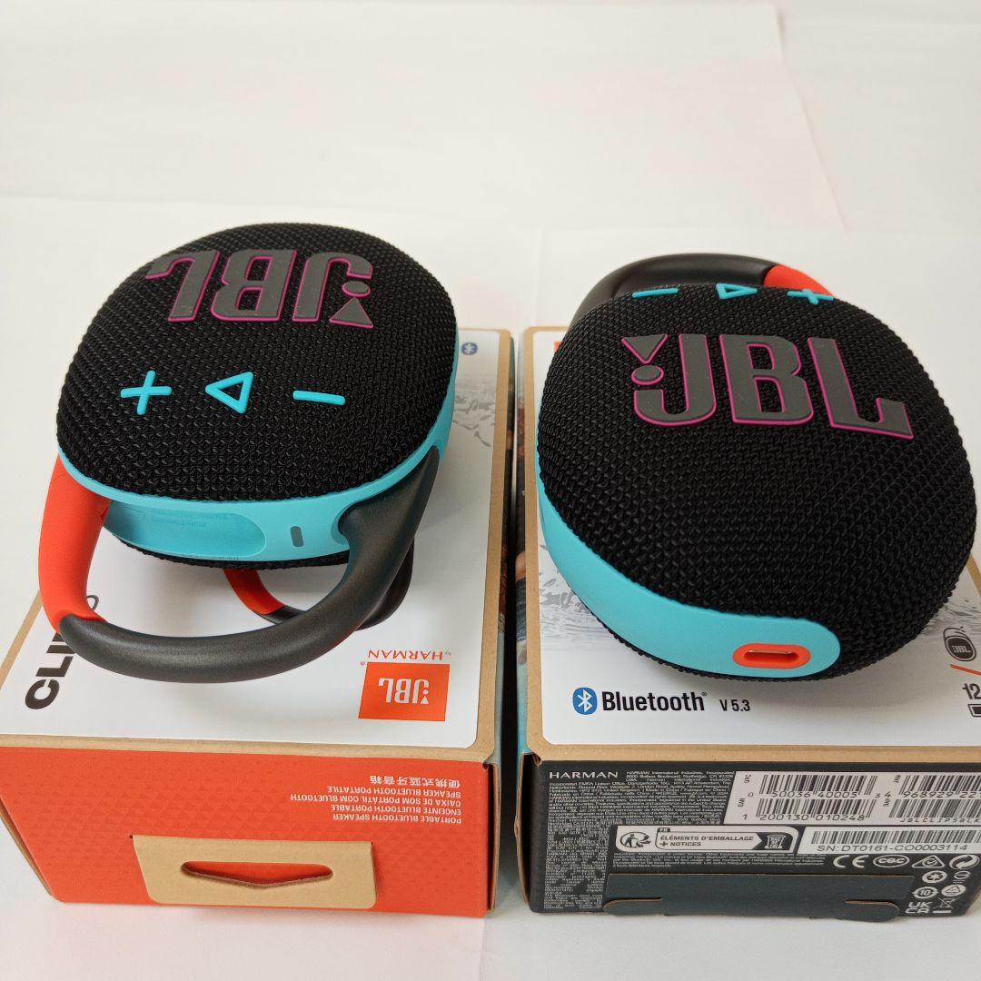 JBL CLIP5 ファンキーブラック ワイヤレススピーカー 二台組