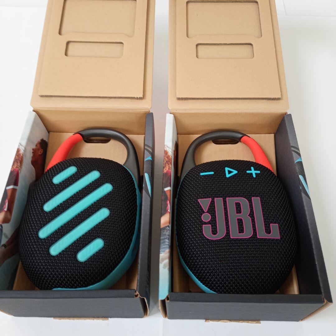 JBL CLIP5 ファンキーブラック ワイヤレススピーカー 二台組