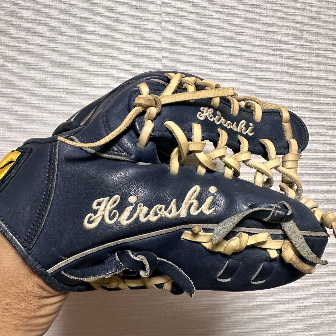 ミズノプロフルオーダーBIG Mマーク軟式グローブ 岸本耕作焼印・交渉可能です