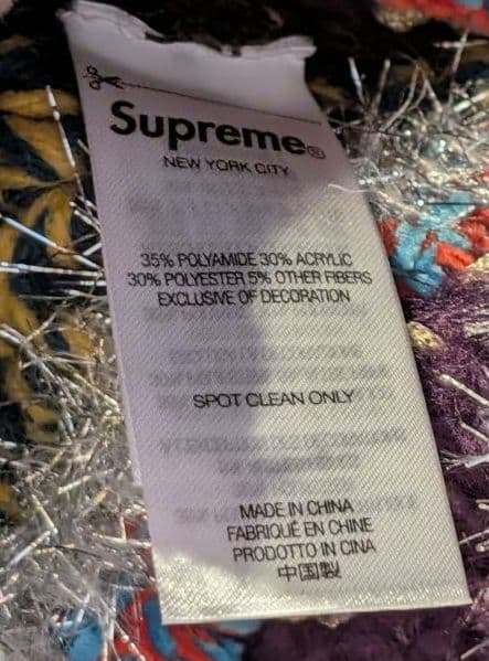 Supreme　Tinsel Stripe Beanie