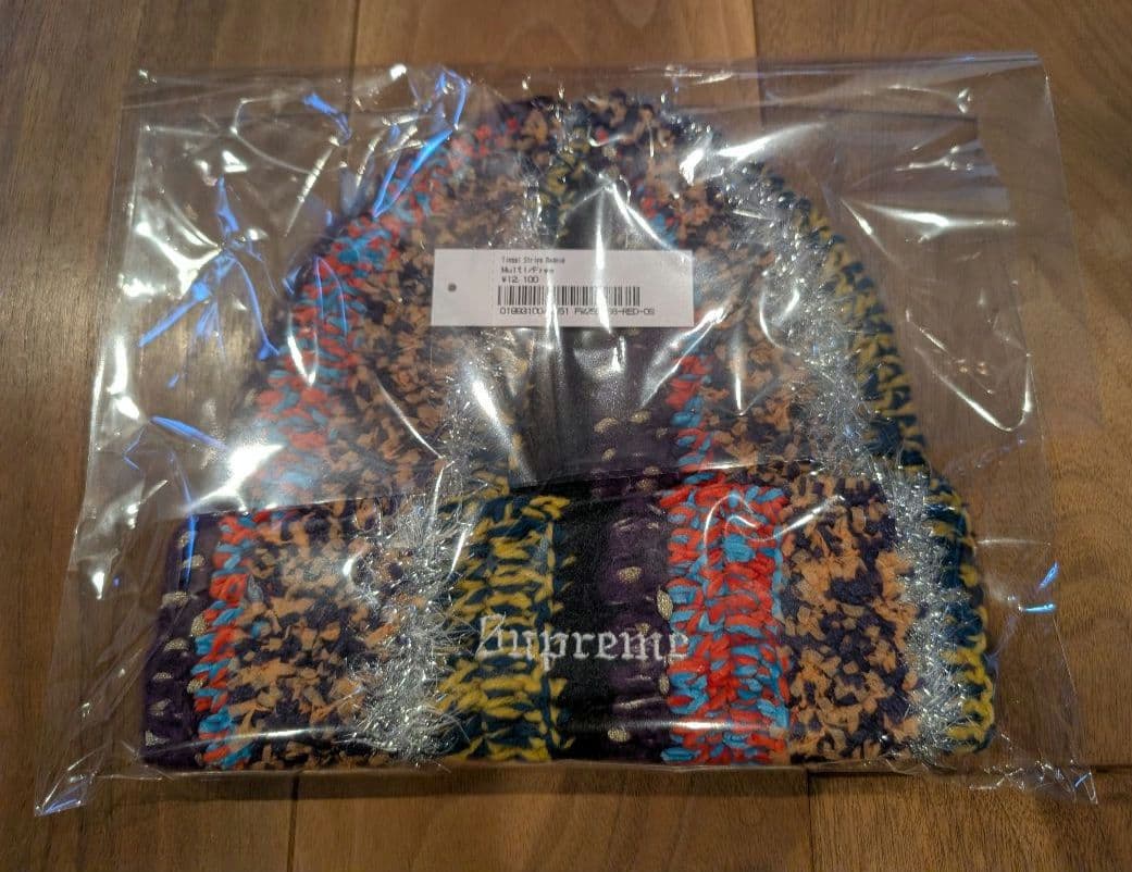 Supreme　Tinsel Stripe Beanie