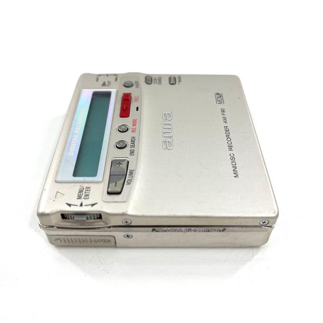 aiwa アイワ MDウォークマン MDレコーダー AM-F90 動作確認済