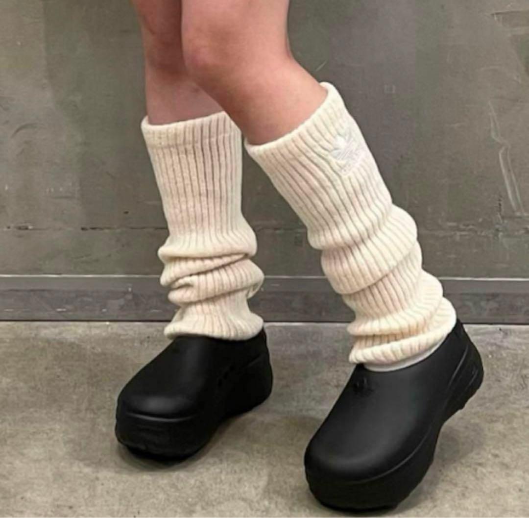 adidas レッグウォーマー 2点セット 黒白