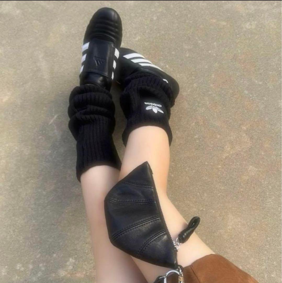 adidas レッグウォーマー 2点セット 黒白