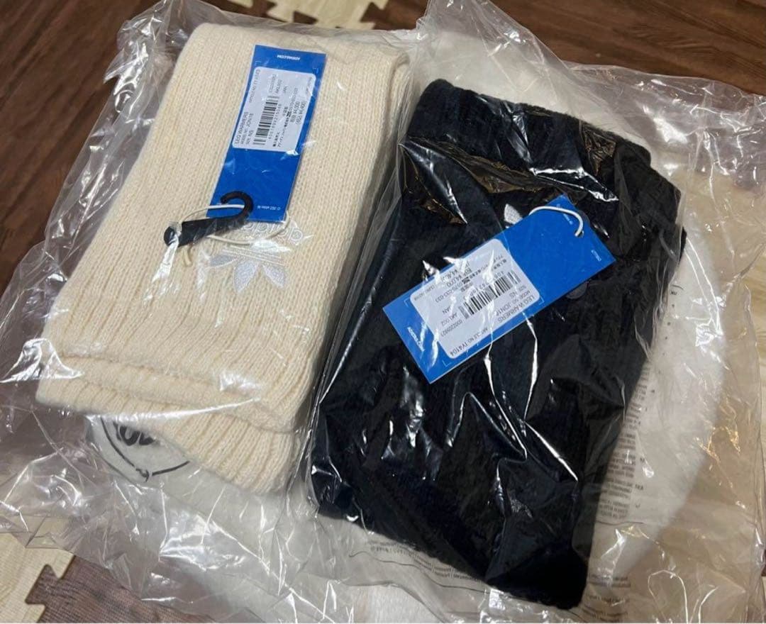 adidas レッグウォーマー 2点セット 黒白