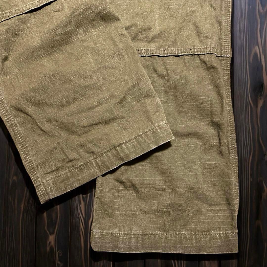 US限定✨カーハート B342 ダブルニー リップストップ カーゴパンツ W38