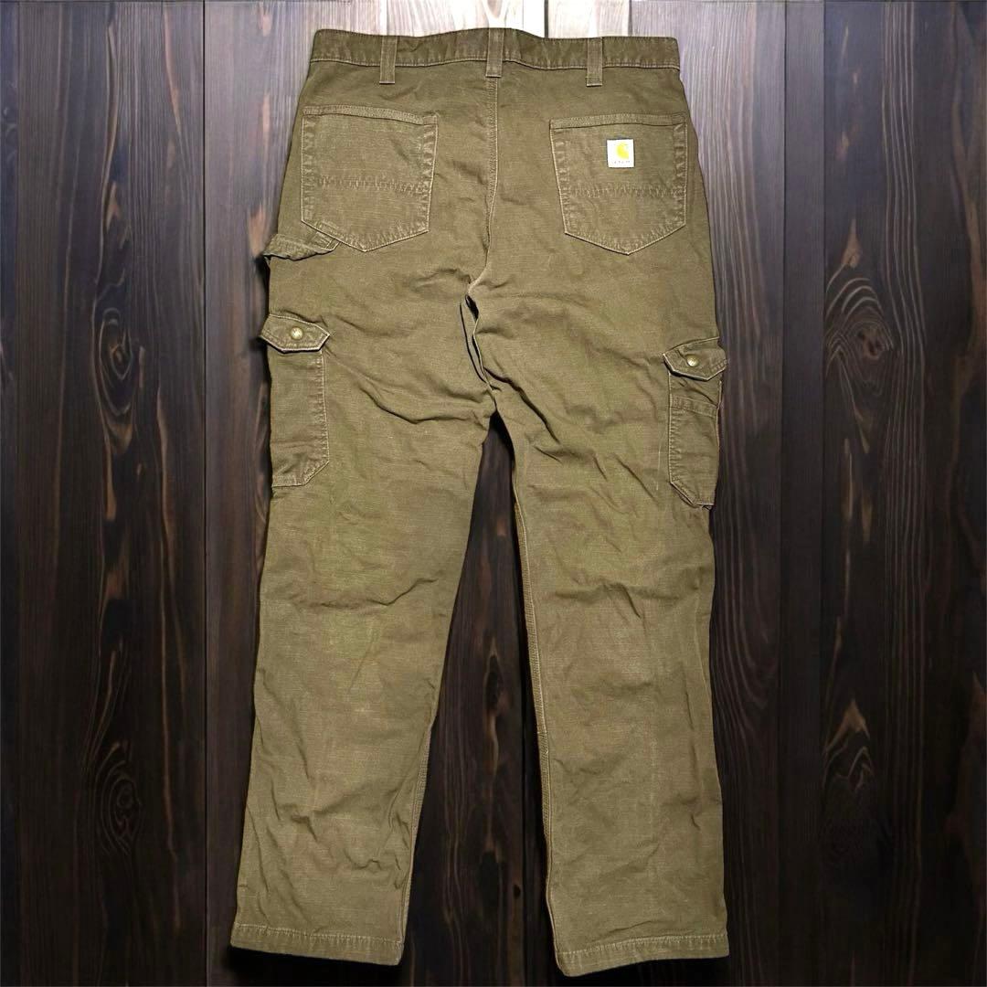 US限定✨カーハート B342 ダブルニー リップストップ カーゴパンツ W38