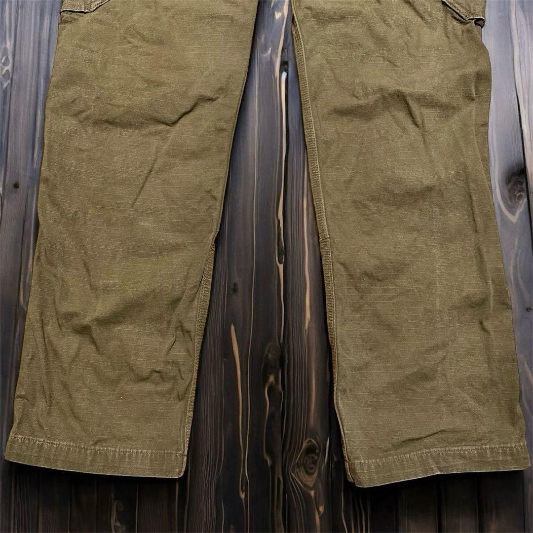 US限定✨カーハート B342 ダブルニー リップストップ カーゴパンツ W38