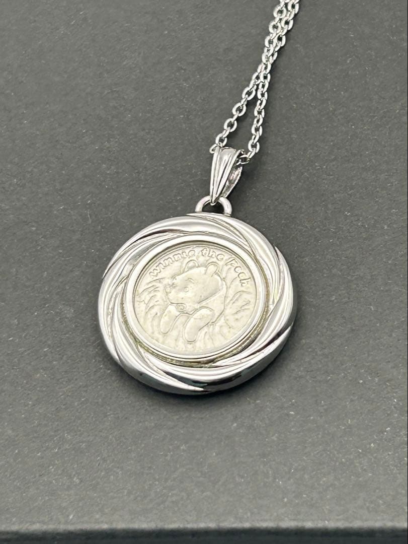 限定品 ディズニー くまのプーさん シルバー  ネックレス 純銀 999