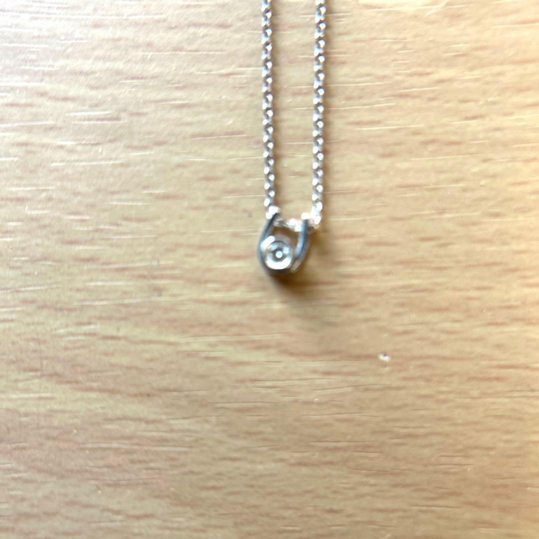 K14ホワイトゴールドネックレス