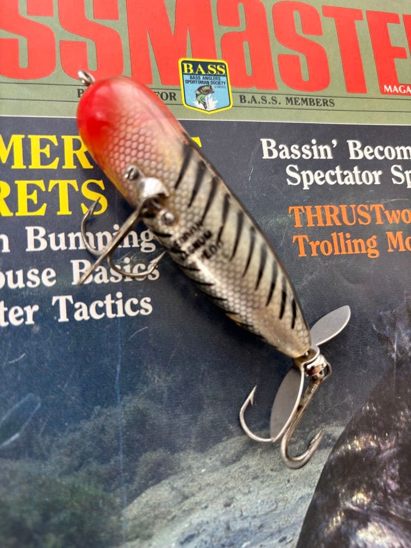 ヘドン　ヴィンテージ　 マグナムトーピード　吹き目　横割れ　直ペラ